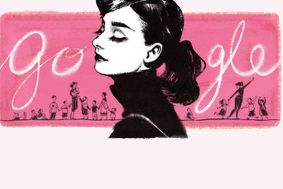 
	Doodle homenageia Audrey Hepburn: atriz faria anivers&aacute;rio de 85 anos neste domingo
 (Reprodução/Google)