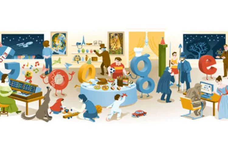 
	Doodle do dia: em logo interativo desta segunda-feira, Google relembra os principais homenageados de 2012
 (Reprodução/Exame.com)