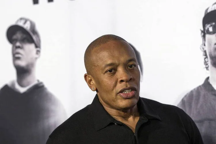 Dr. Dre em lançamento de "Straight Outta Compton" em Los Angeles (Mario Anzuoni/Reuters)