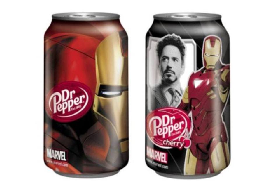 Dr Pepper ilustra latas com personagens de HQ