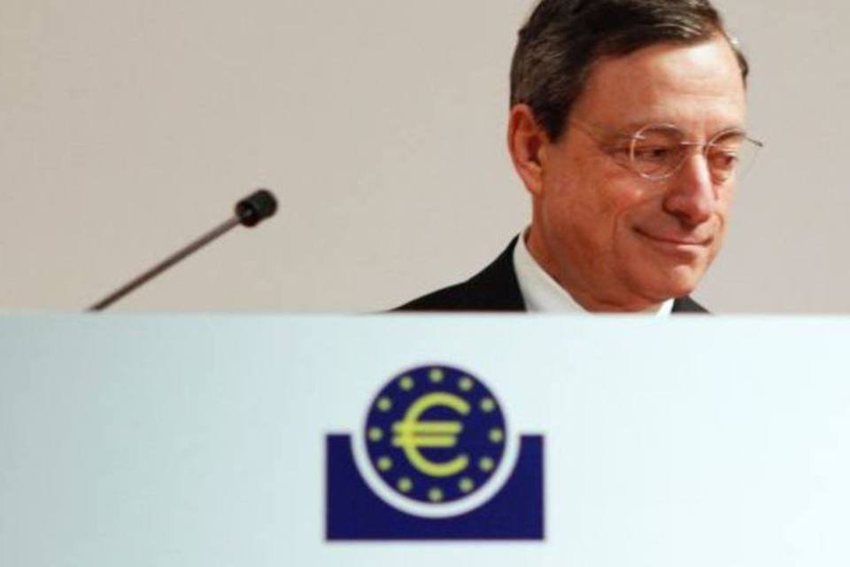Draghi, do BCE: economia do euro está fraca e há riscos