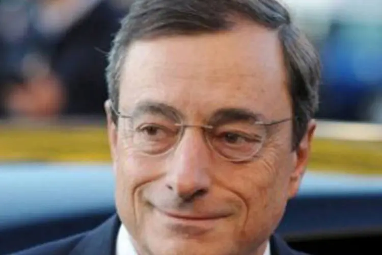 Mario Draghi defendeu a atuação do BCE (Eric Piermont/AFP)