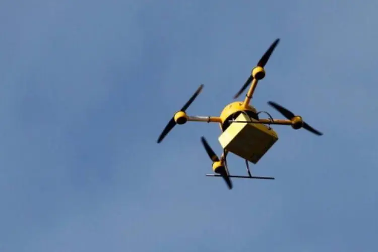 
	Drones: &ldquo;Estou t&atilde;o animado quanto voc&ecirc;s em rela&ccedil;&atilde;o &agrave; ideia de ter uma pizza entregue por um drone&rdquo;, disse Tyler
 (Getty Images)
