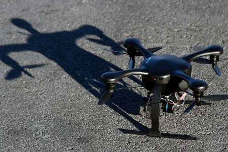 Drone é visto em mostra de tecnologia no Centro de Convenções de Las Vegas, EUA (Ethan Miller/AFP)