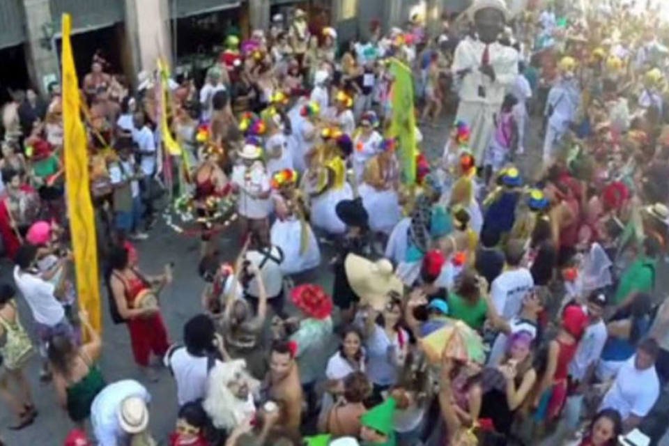 Veja o Carnaval de rua do Rio de Janeiro filmado por drone