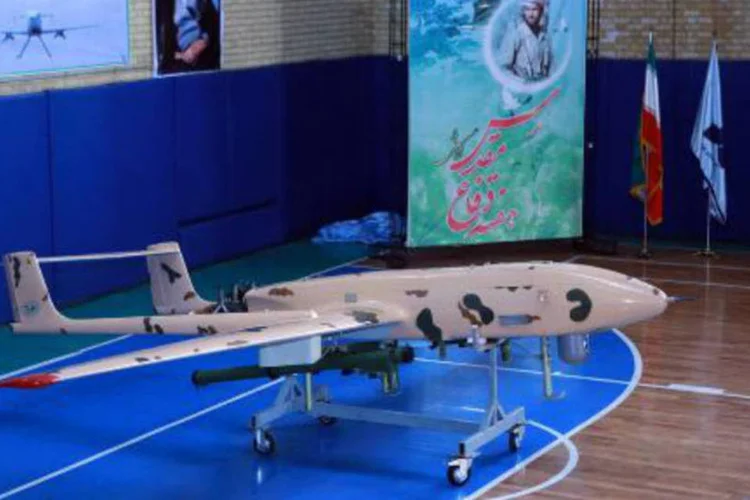 Imagem fornecida pelo ministério da Defesa de drone iraniano (AFP)
