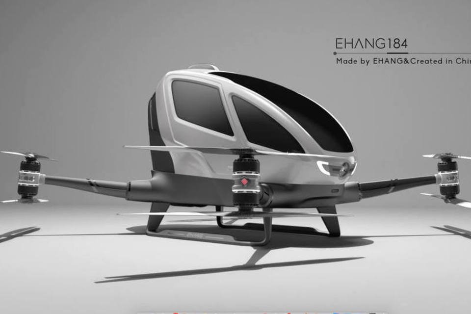 Empresa anuncia primeiro drone que transporta uma pessoa