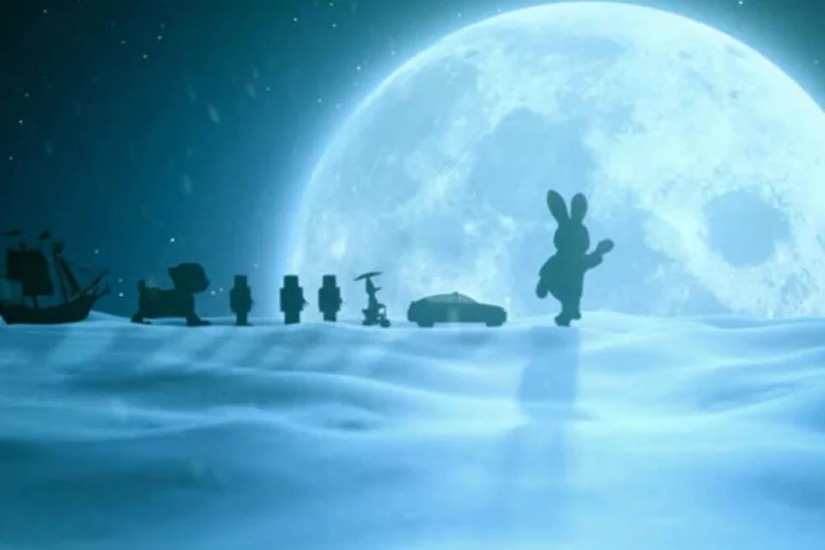 Releitura de desenho da Disney com coelho da Duracell: todo ano, na véspera de Natal, o desenho Santa’s Workshop é exibido pela tevê sueca (Reprodução)