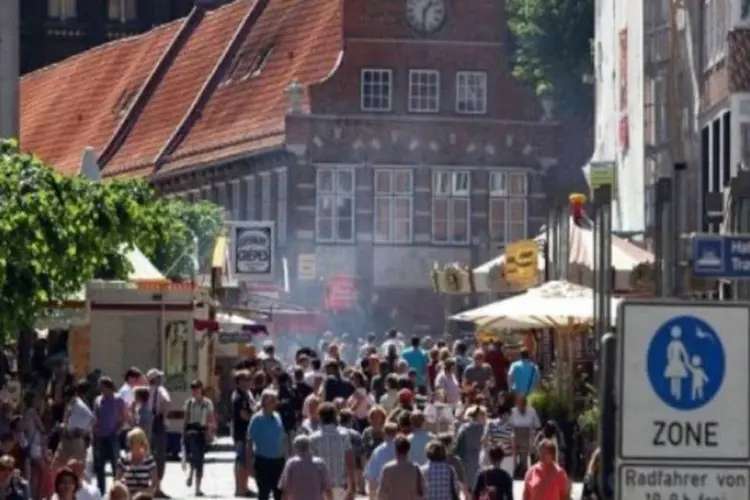 Centro da cidade alemã de Luebeck, onde dois restaurantes estão sendo investigados (AFP / Jens Buettner)