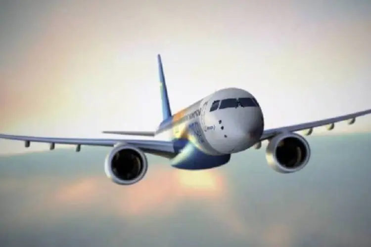 
	E195-E2, da Embraer: acordo envolve ainda direitos de compra para 20 jatos adicionais do mesmo modelo
 (Reprodução/Youtube)