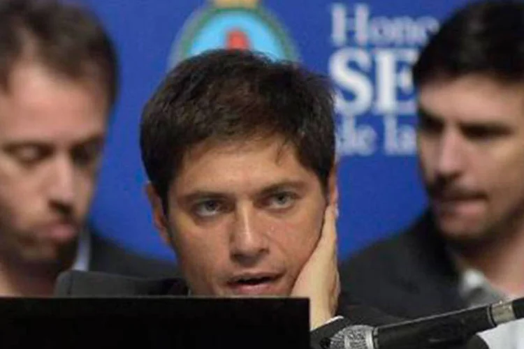 
	O ministro da Economia da Argentina, Axel Kicillof: os &quot;holdouts&quot; respondem por apenas 7% da d&iacute;vida
 (Juan Mabromata/AFP)