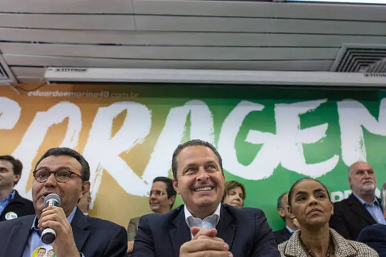Eduardo Campos durante a estreia do comitê nacional do PSB, em São Paulo (Divulgação/PSB)