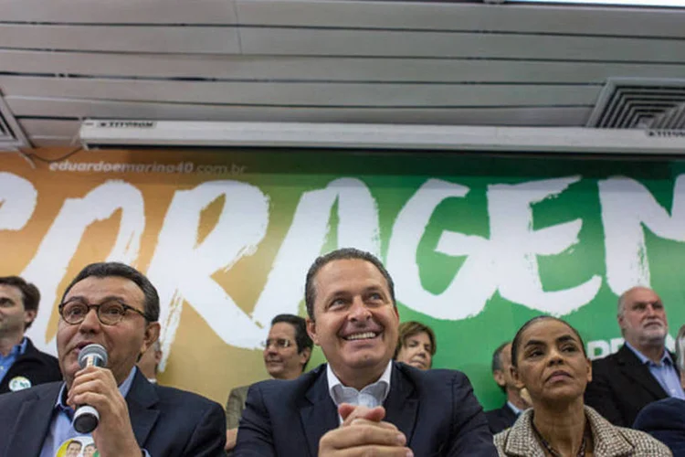 Eduardo Campos durante a estreia do comitê nacional do PSB, em São Paulo (Divulgação/PSB)