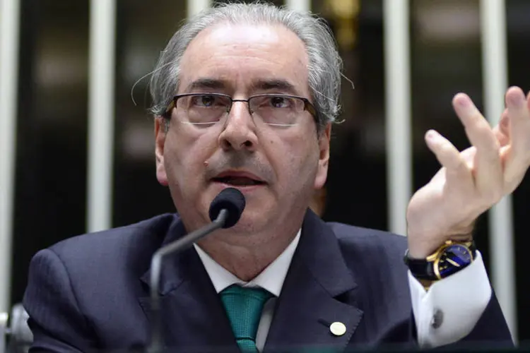
	Eduardo Cunha: o deputado, que rompeu com o governo em julho do ano passado, nega que esteja conduzindo o processo de forma a interferir no resultado final
 (Gustavo Lima / Câmara dos Deputados)