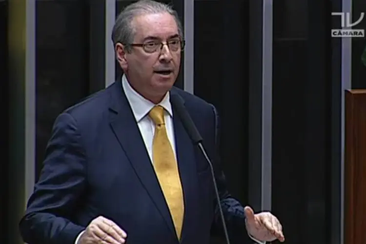 
	Cunha: deputado perder&aacute; o mandato e os direitos pol&iacute;ticos se pelo menos 257 deputados votarem favoravelmente ao relat&oacute;rio aprovado pelo Conselho de &Eacute;tica
 (Reprodução TV Câmara)