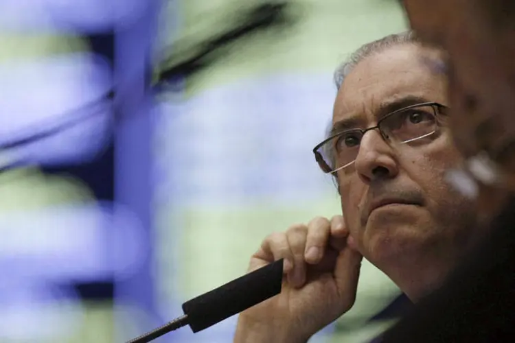 
	Eduardo Cunha: o peemedebista &eacute; acusado de mentir &agrave; CPI da Petrobras ao afirmar que n&atilde;o tinha contas banc&aacute;rias no exterior
 (Ueslei Marcelino/REUTERS)