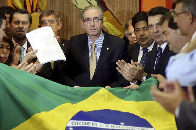 Presidente da Câmara dos Deputados, Eduardo Cunha, recebe novo pedido de impeachment da presidente Dilma Rousseff (Adriano Machado/Reuters)