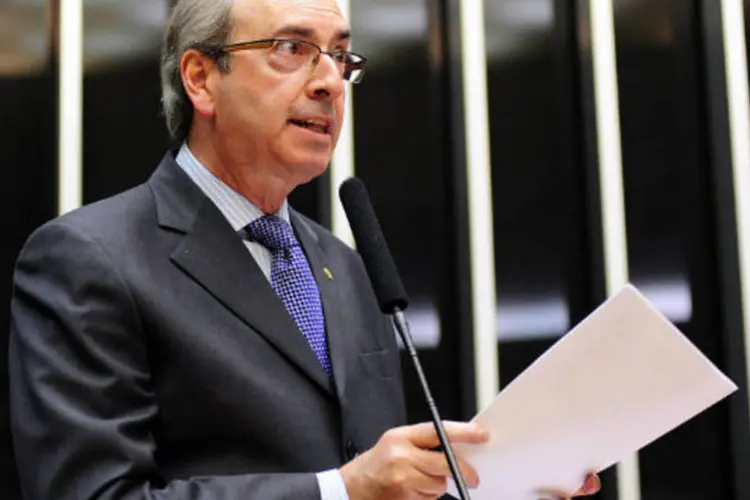 
	O deputado Eduardo Cunha (PMDB-RJ): &quot;quando falei em repensar (o apoio a Dilma), n&atilde;o falei ainda em romper, e sim em rediscutir os termos dessa alian&ccedil;a&quot;, escreveu
 (Gustavo Lima/Câmara)