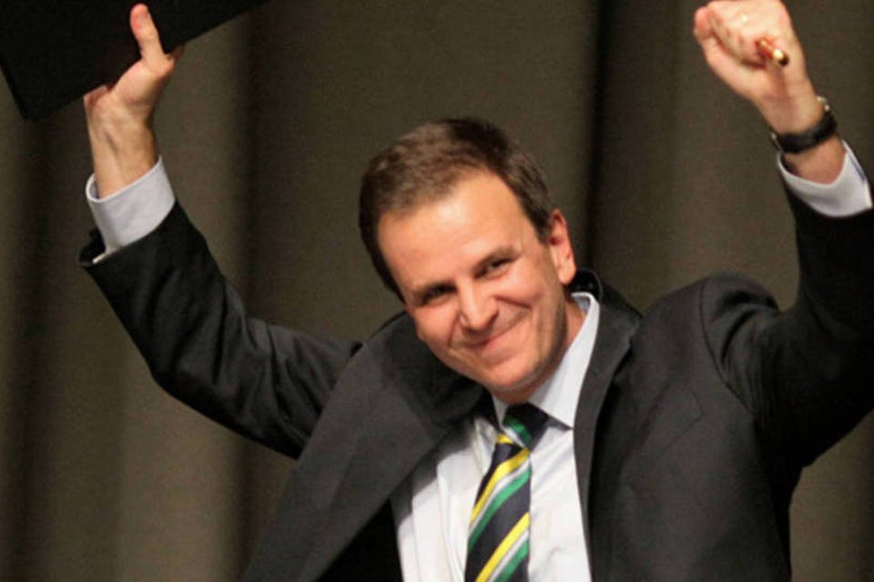 Eduardo Paes: candidato concorre ao posto de prefeito novamente. Agora, pelo DEM (GettyImages/ Peter Macdiarmid/Getty Images)