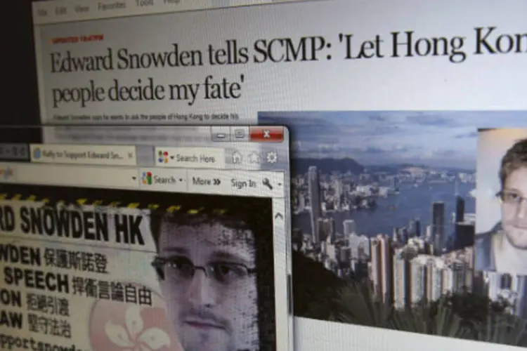 
	Tela de computador exibe sites com not&iacute;cias sobre Edward Snowden, ex-funcion&aacute;rio da Ag&ecirc;ncia Nacional de Seguran&ccedil;a dos EUA (NSA): Noruega &eacute; um dos 21 pa&iacute;ses aos quais Snowden pediu asilo
 (REUTERS / Bobby Yip)