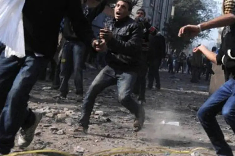 
	Protestos no Egito: estudantes foram detidos no Cairo
 (Mohammed Hossam/AFP)