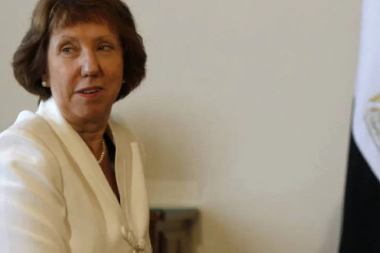 
	&quot;Tivemos conversas amistosas, abertas e muito francas durante as duas horas que o vi&quot;, afirmou Catherine Ashton
 (REUTERS/Amr Abdallah Dalsh)