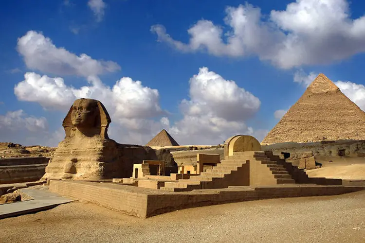 
	Egito: o mosaico foi descoberto h&aacute; dois anos em um parque industrial em constru&ccedil;&atilde;o, retirado para ser restaurado e devolvido h&aacute; algumas semanas ao seu lugar original
 (Getty Images)