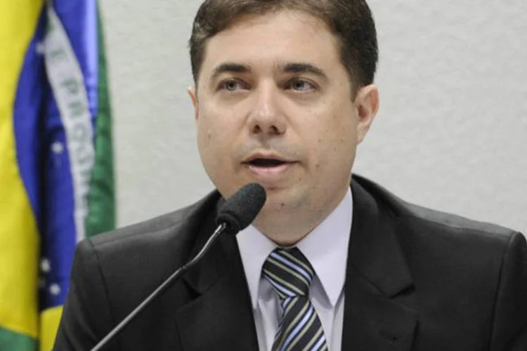 Elano Figueiredo responde sabatina no Senado: ele é alvo de processo na Comissão de Ética por esconder sua ligação com a Hapvida (Pedro França/Agência Senado)