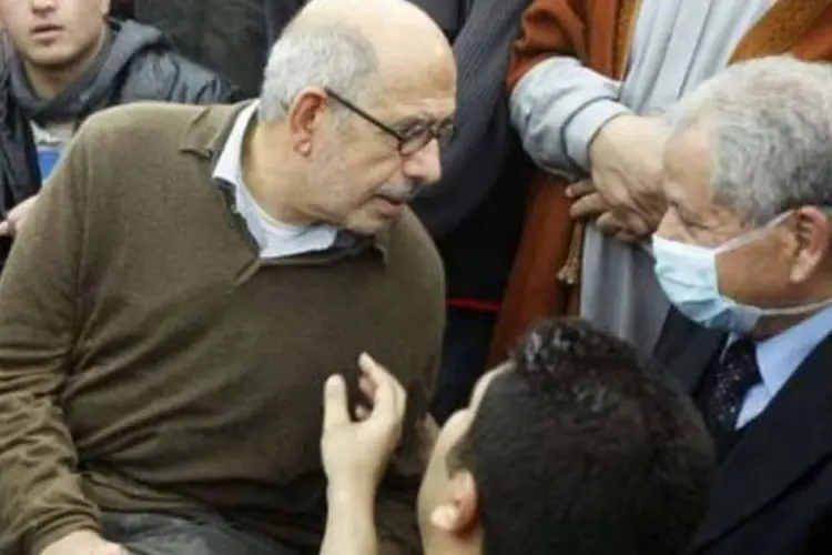  Dissidente Mohamed ElBaradei será responsável por negociar com o regime do presidente Hosni Mubarak ( Mohammed Abed/AFP)