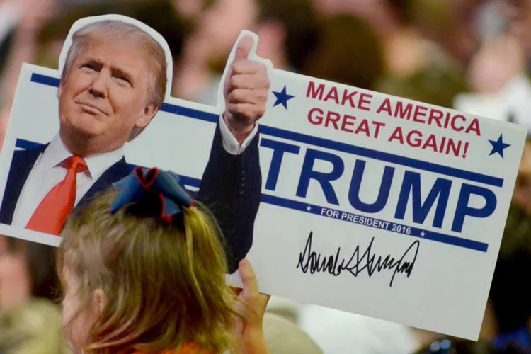 
	Trump: o republicano garantiu tamb&eacute;m que sua candidatura conseguir&aacute; atrair democratas desencantados com o partido
 (Rick Guy / Reuters)
