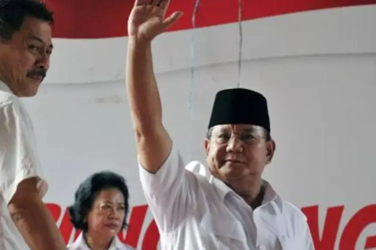 Prabowo Subianto, derrotado nas eleições presidenciais na Indonésia (Bay Ismoto/AFP)