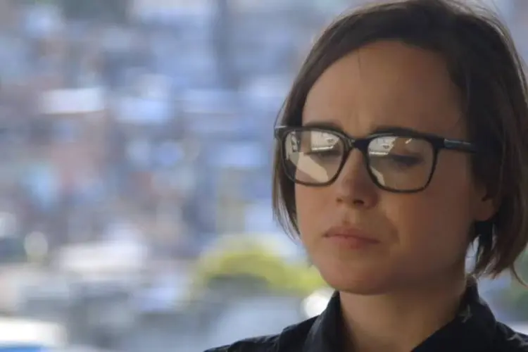 
	Ellen Page: &ldquo;Provavelmente foi um dos momentos mais amedrontadores e desesperadores que j&aacute; vivi&quot;, disse a atriz sobre a entrevista no Rio
 (Reprodução/YouTube)