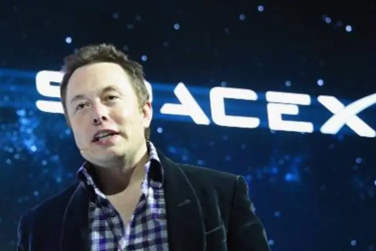 O magnata norte-americano Elon Musk, dono na SpaceX: Google e Fidelity terão participação logo abaixo de 10% no capital da SpaceX (Robyn Beck/AFP)