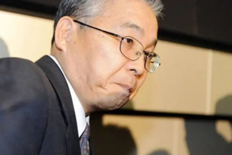 Yukio Sakamoto, presidente da Elpida Memory: "lamentamos os problemas causados"
 (AFP)