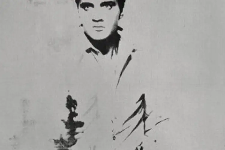 O artista americano criou 22 retratos da série Elvis e este é o primeiro ser colocado no mercado desde 1995 (Divulgação)