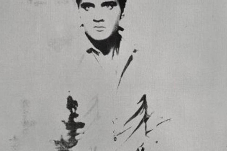 Retrato de Elvis assinado por Andy Warhol será leiloado