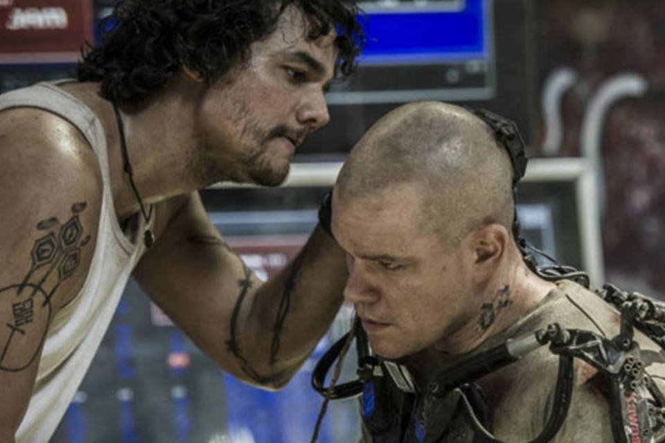 Matt Damon, Wagner Moura e Alice Braga estrelam “Elysium”