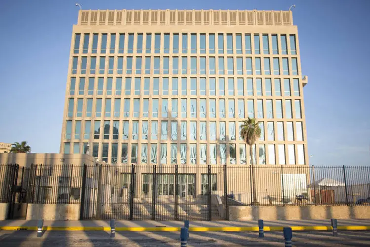 Embaixada: o governo cubano nega qualquer responsabilidade nos incidentes (Alexandre Meneghini/Reuters)