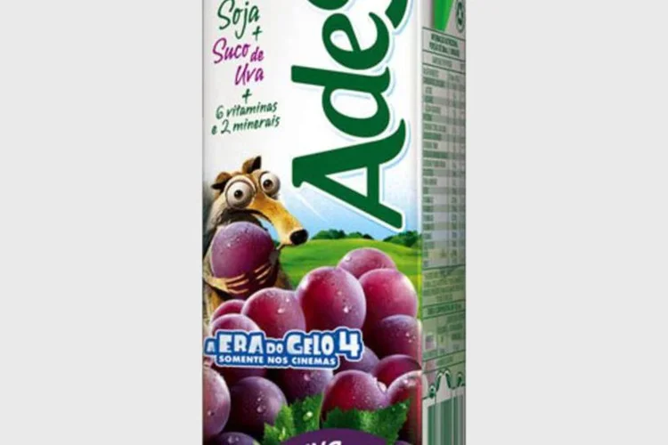 Embalagem AdeS com A Era do Gelo 4 (Divulgação)