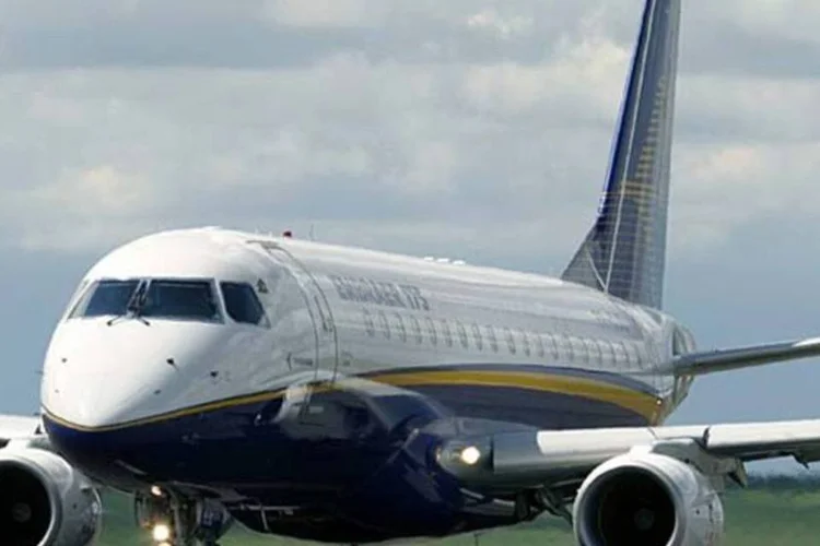 
	Jato Embraer 175: aeronaves ser&atilde;o configuradas em classe &uacute;nica com 84 assentos
 (Divulgação/Embraer)