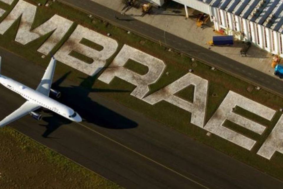 Poucos pedidos derrubam ações da Embraer