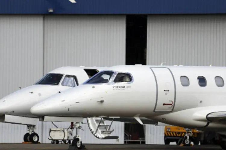 
	Avi&otilde;es da Embraer: a terceira maior fabricante de aeronaves comerciais do mundo
 (REUTERS/Nacho Doce)