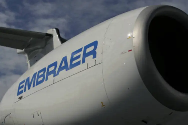 
	Turbina de avi&atilde;o da Embraer: interesse da Avianca recai sobre os novos modelos E2, com entrega prevista a partir de 2018
 (Matthew Lloyd/Bloomberg)