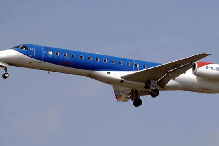 As exportações da Embraer representaram 87,3% da receita total de 2010 (Wikimedia Commons)