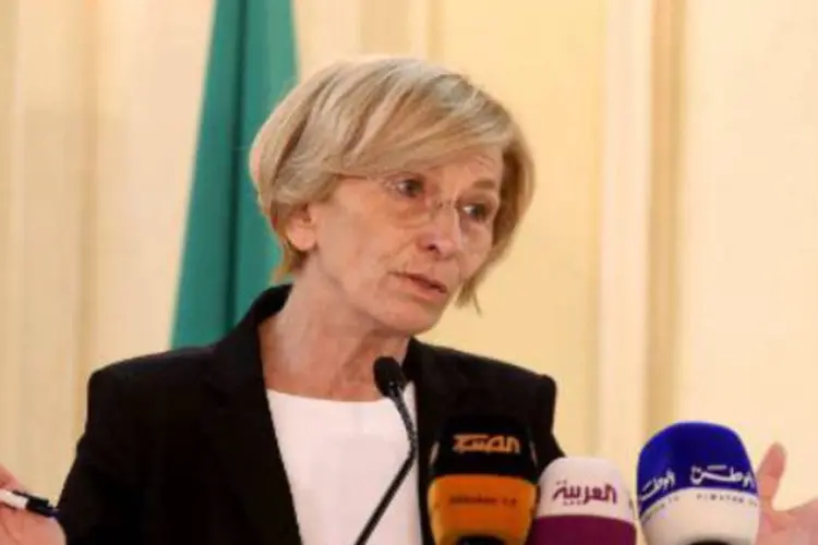 A chanceler da Itália, Emma Bonino: "temos de reconhecer que a comunidade internacional fracassou estrepitosamente", disse (Yasser al-Zayyat/AFP)