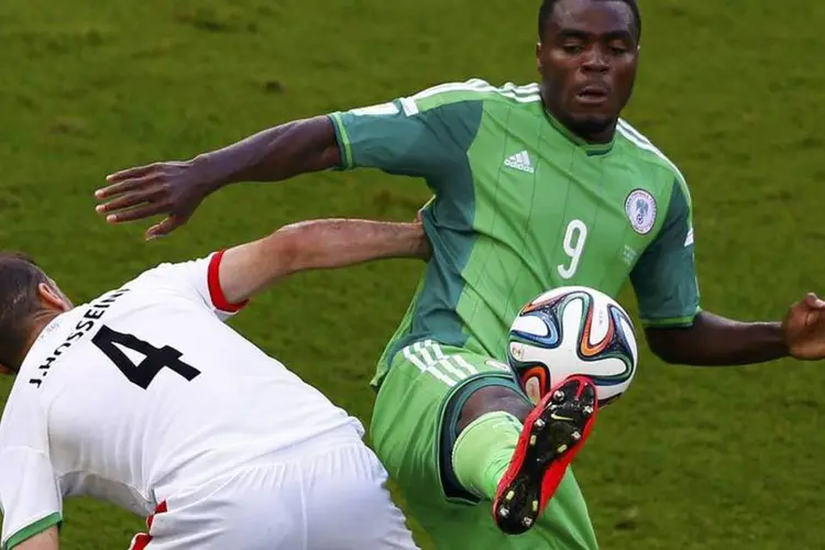 
	Emmanuel Emenike da Nig&eacute;ria, durante partida na Copa de 2014
 (REUTERS/Amr Abdallah Dalsh)