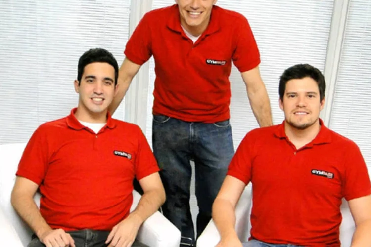 Vinicius Ferriani, César Carvalho e João Thayro, empresários da GymPass (Divulgação)