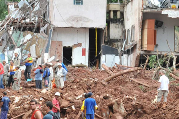 Áreas atingidas pelas chuvas em Nova Friburgo: parque terá 2 milhões de metros quadrados (Valter Campanato/Agência Brasil)