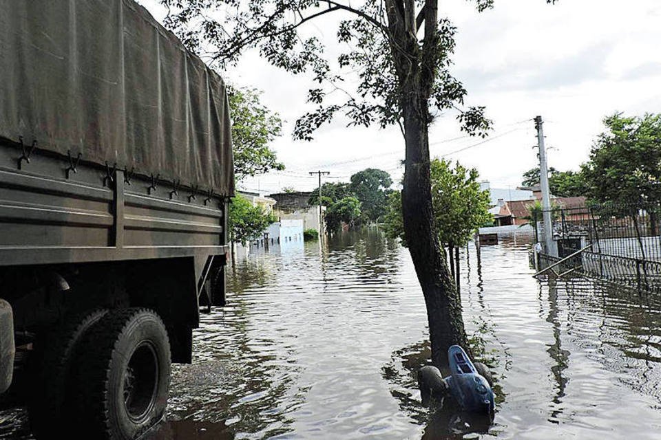 Fortes chuvas atingem Santa Catarina e o Rio Grande do Sul e deixa municípios em alerta