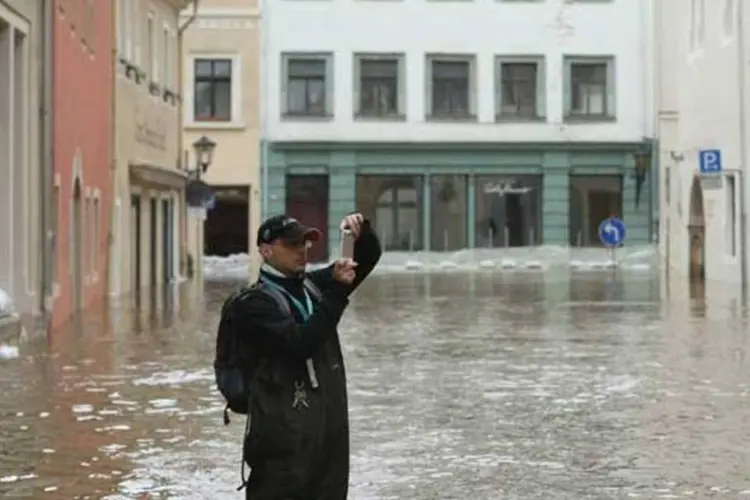 
	Enchente na Europa central: as companhias tchecas de seguros evocaram um montante de ao menos 294 milh&otilde;es de euros.
 (Getty Images)